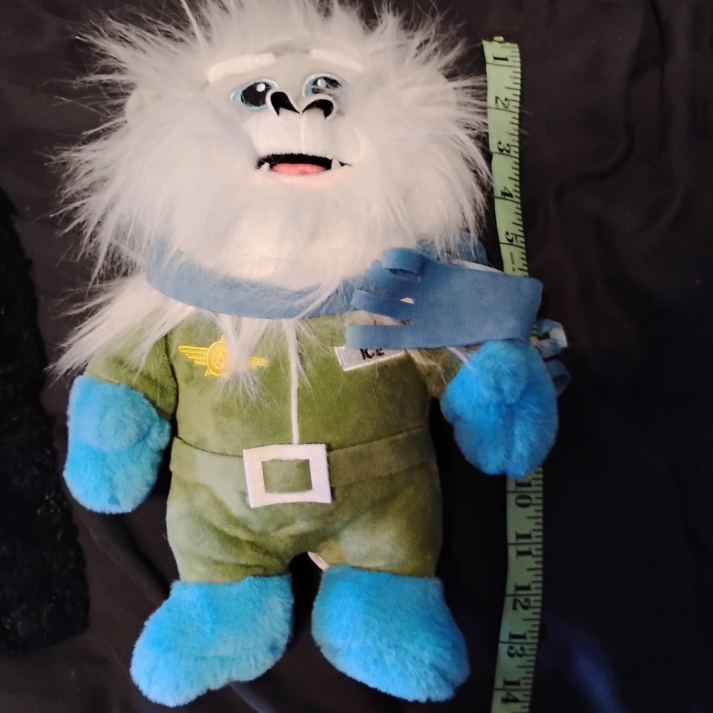 Plush Yeti Pilot Stuffed Toy - White, Green & Blue